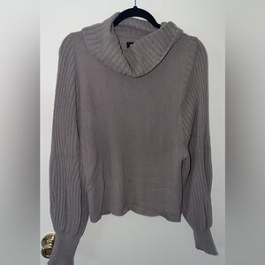 Express Charcoal Cowl Neck Sweater